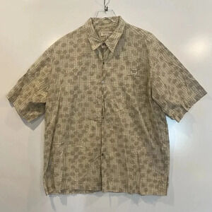 Tori Richard Palm Tree Print Hawaiian Camp Shirt Mens Size 2XL (970)